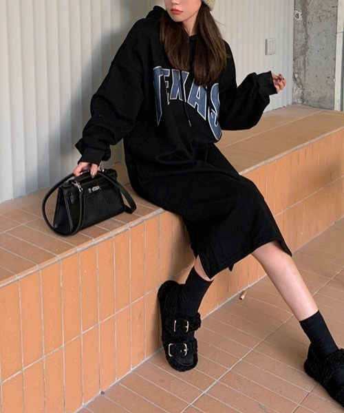 ワンピース オーバーサイズパーカーワンピース : ZOZOTOWN Yahoo!店