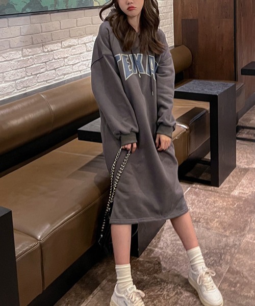 ワンピース オーバーサイズパーカーワンピース : ZOZOTOWN Yahoo!店