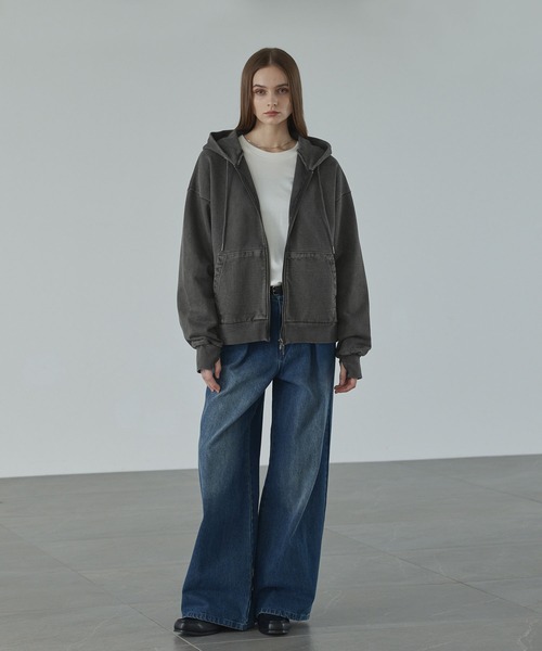 CALLNE パーカー 「CALLNE」Heavyweight Double Zip Hoodie