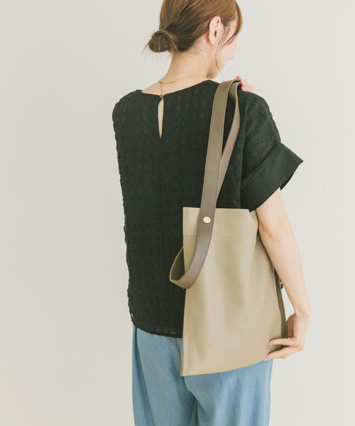 「ITEMS URBANRESEARCH」 半袖ブラウス FREE ライトベージュ レディース_画像4