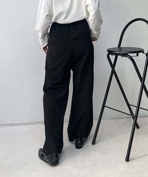AS KNOW AS（アズノゥアズ） スラックス パンツタックストレート