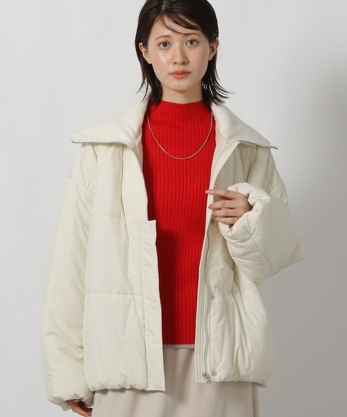 LAKOLE（ラコレ） ブルゾン アウター ハーフZIP風中綿ブルゾン