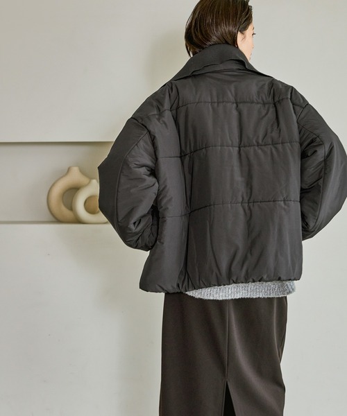 LAKOLE（ラコレ） ブルゾン アウター ハーフZIP風中綿ブルゾン