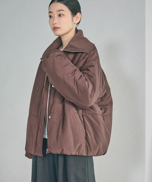 LAKOLE（ラコレ） ブルゾン アウター ハーフZIP風中綿ブルゾン