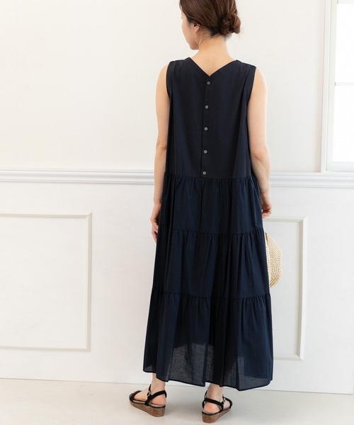 「PREFERIR」 ノースリーブワンピース LARGE ブラック レディース_画像8