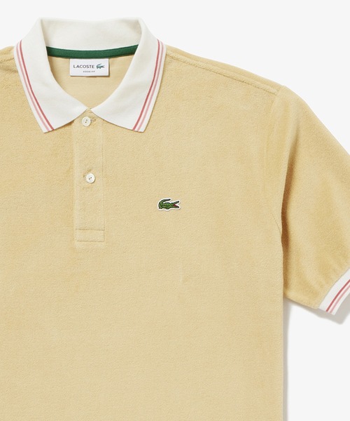 「LACOSTE」 半袖シャツ 5 ネイビー メンズの画像