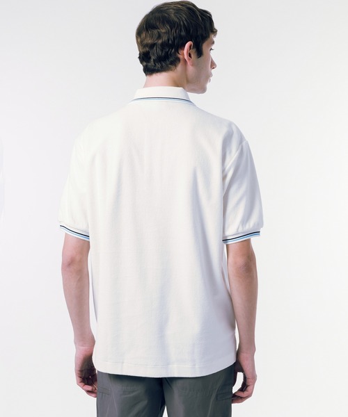 「LACOSTE」 半袖シャツ 5 ネイビー メンズの画像