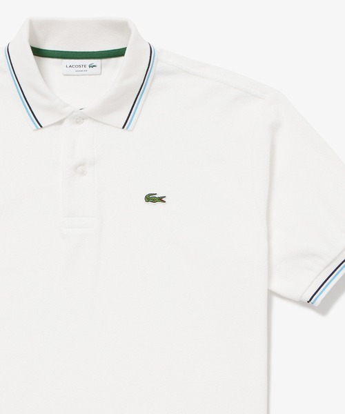 「LACOSTE」 半袖シャツ 5 ネイビー メンズの画像