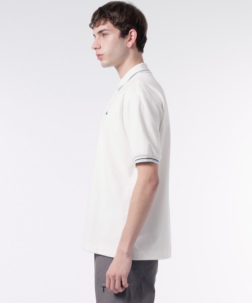 「LACOSTE」 半袖シャツ 5 ネイビー メンズの画像