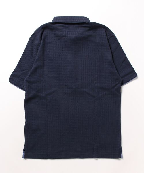 「HIDEAWAYS NICOLE」 半袖シャツ MEDIUM ネイビー メンズ_画像2