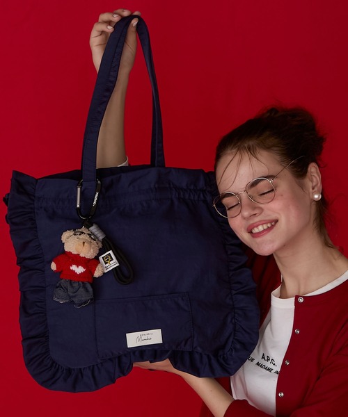 専用☆上マチファスナー付きフリルバッグ＆手帳カバー☆ ジョリーフルール BONLECILL Marche トートバッグ 「BONLECILL Marche」「マチあり