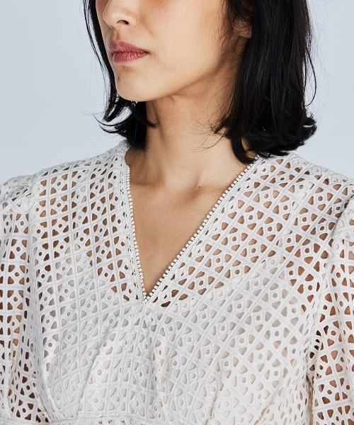 「Sov.」 半袖ワンピース 38 キナリ レディース_画像6