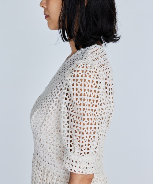 「Sov.」 半袖ワンピース 38 キナリ レディース_画像7