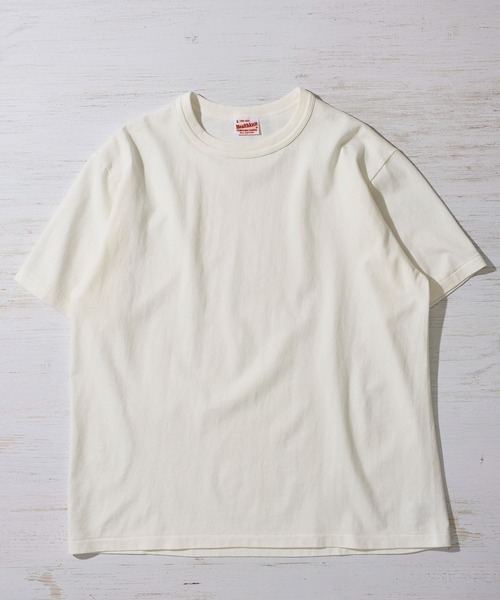 「Healthknit」 半袖Tシャツ LARGE ホワイト×ブラック メンズ_画像4