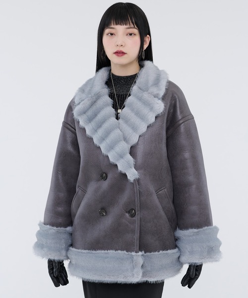 Ellno de Mavie（エルノデメヴィ） ムートンコート ボアコート