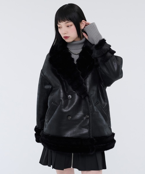 Ellno de Mavie（エルノデメヴィ） ムートンコート ボアコート