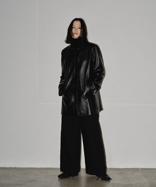 TODAYFUL Satin Over Jacket / ブラック 38 TODAYFUL(トゥデイフル) Satin Over Jacket | サウスオレンジ｜メンズ