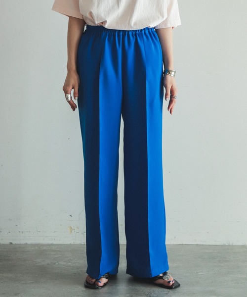 「FIL DE FER」 イージーパンツ FREE レッド レディース_画像3