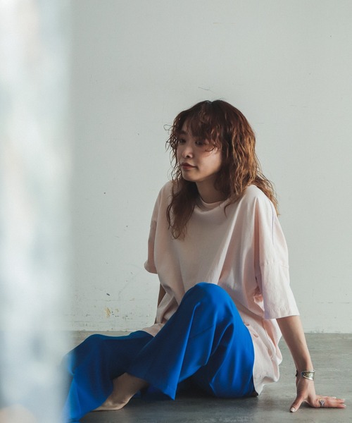 「FIL DE FER」 イージーパンツ FREE レッド レディース_画像6