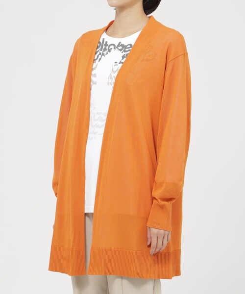 「EVEX by KRIZIA」 ニットカーディガン 40 オレンジ レディース_画像6