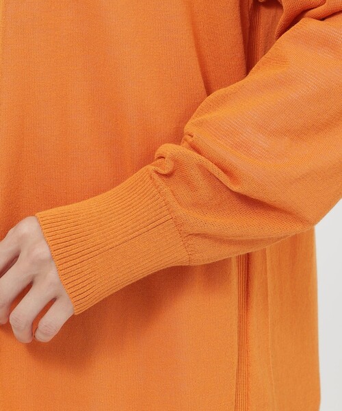 「EVEX by KRIZIA」 ニットカーディガン 40 オレンジ レディース_画像8
