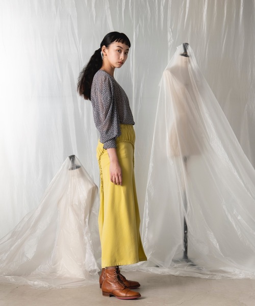 「mintdesigns」 長袖ブラウス 2 ネイビー レディース_画像4