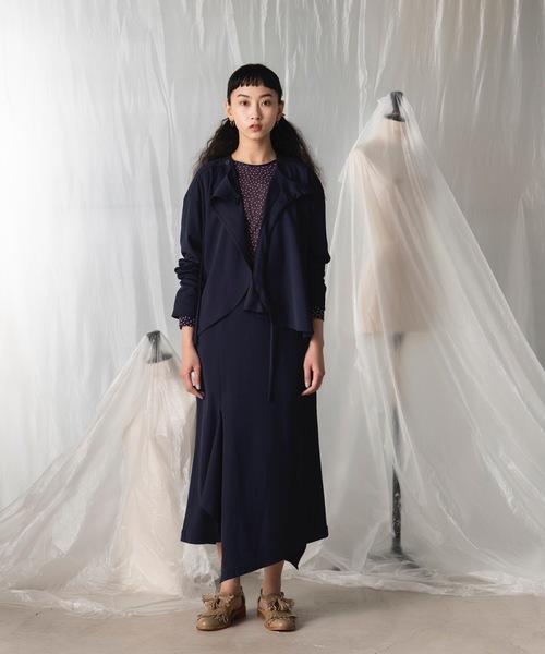 「mintdesigns」 長袖ブラウス 2 ネイビー レディース_画像6