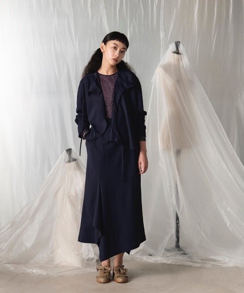 「mintdesigns」 長袖ブラウス 2 ネイビー レディース_画像7