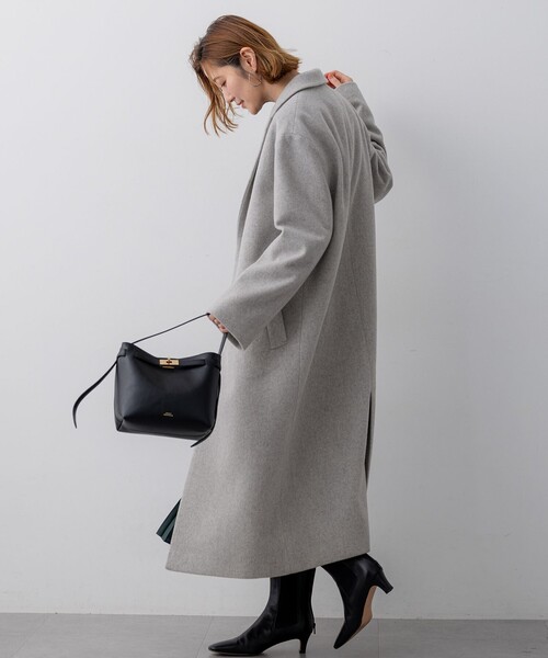 シナモンスパイス　　　ウール　モッサ　チェスターコート　40 23区（ニジュウサンク） コート チェスターコート ウールモッサ