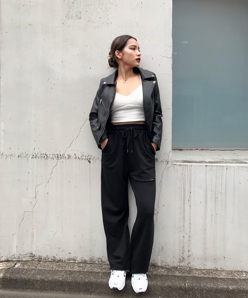 「ROGER AND RAW」 ライダースジャケット MEDIUM ブラック レディース_画像7