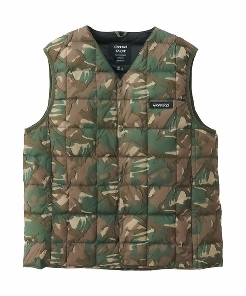 GRAMICCI（グラミチ） ダウンベスト「TAIONコラボ」 SMALL オリーブ