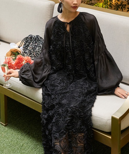 forksy.（フォルクシー） 長袖ワンピース FREE ブラック レディース