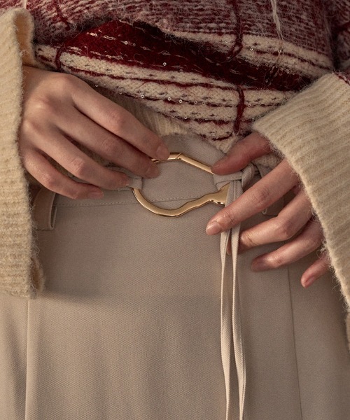 mideal（マイディール） スカート asymmetric double frill skirt