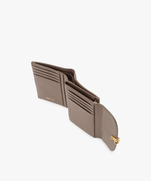 agnes b.（アニエスベー） 財布 レザー 三つ折り ウォレット ”The b