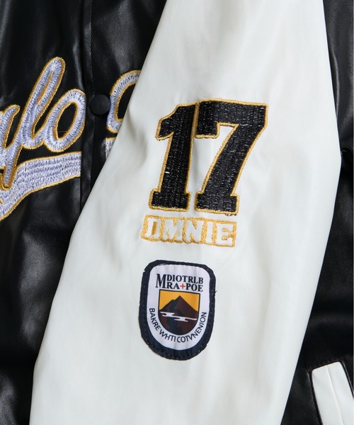 CALIFORNIA OUTFITTERS スタジャン 12A14-SZ レザー調 ロゴ刺繍