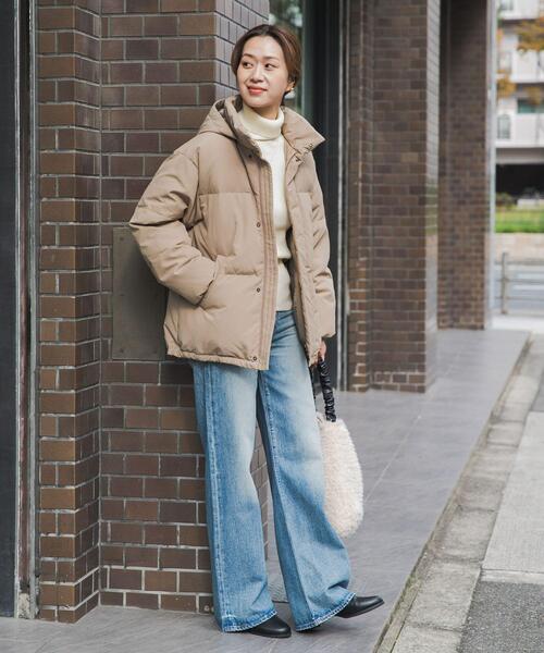 shimi オールドタウン　oldtown メドウェイ　ベージュ URBAN RESEARCH DOORS（アーバンリサーチドアーズ） ダウンコート