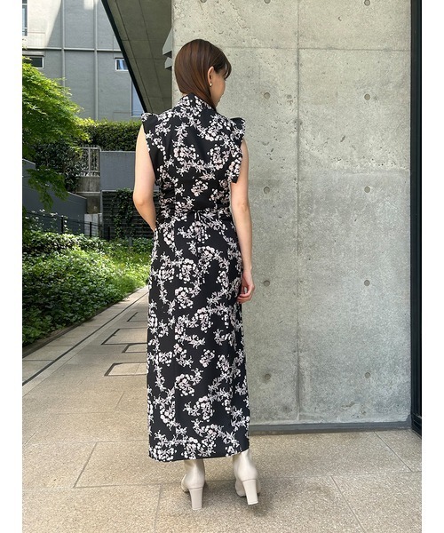 「SNIDEL」 ノースリーブワンピース 2 ブルー レディースの画像