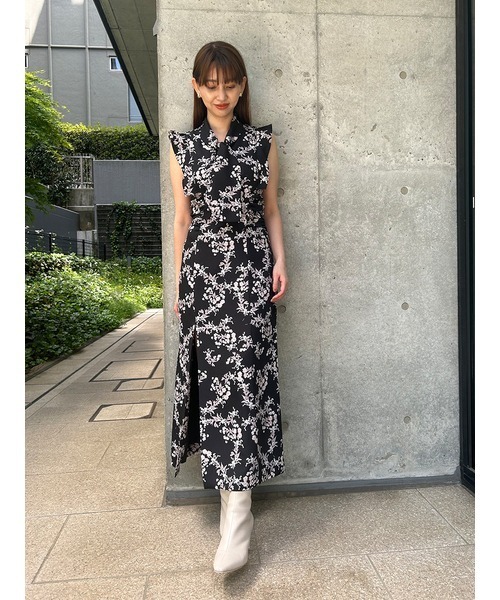 「SNIDEL」 ノースリーブワンピース 2 ブルー レディースの画像