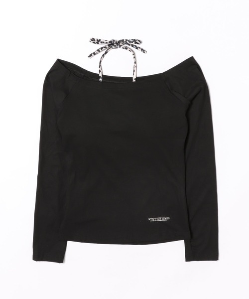 ViViDAY tシャツ 「2点セット」ワンショルダーカットソー＋レオパード