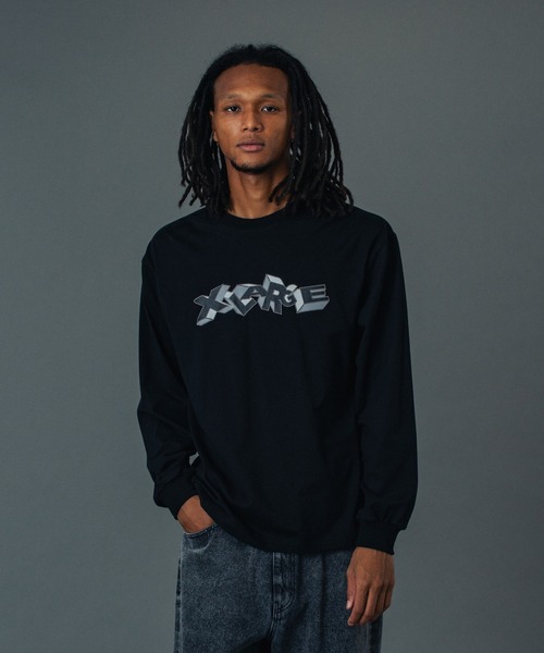 XLARGE（エクストラ ラージ） tシャツ 3D LOGO L/S TEE メンズ