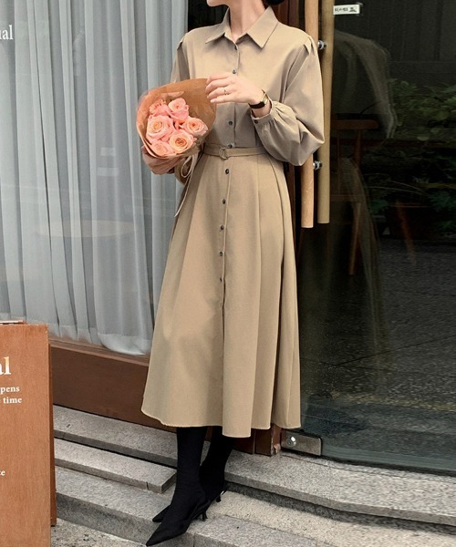 ReRe シャツワンピース ロングシャツワンピース : ZOZOTOWN Yahoo!店
