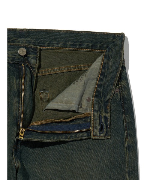 Levi's 568 ルーズストレート ダブルニー　Cグリーン　W34 ① Levi's（リーバイス） ジーンズ 568(TM) ルーズストレートジーンズ