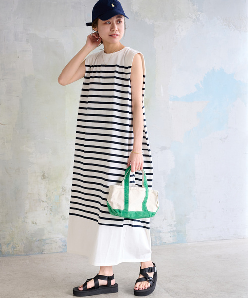 「JOURNAL STANDARD relume」 半袖ワンピース FREE ブラウン レディース_画像3