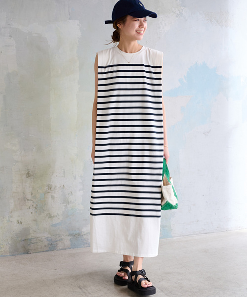 「JOURNAL STANDARD relume」 半袖ワンピース FREE ブラウン レディース_画像5
