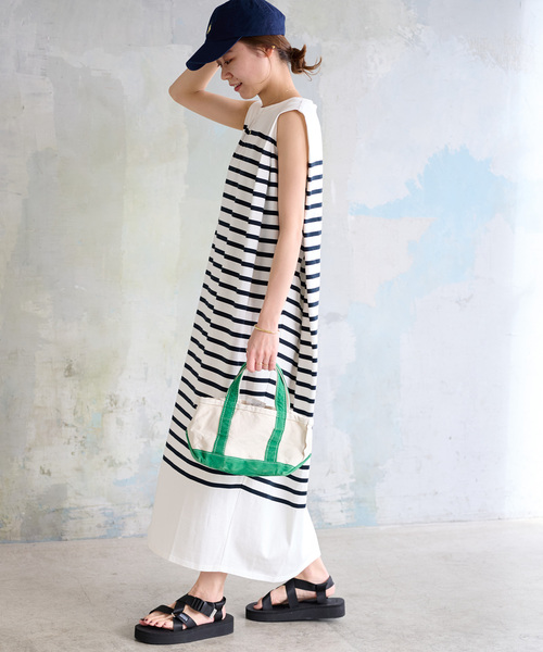 「JOURNAL STANDARD relume」 半袖ワンピース FREE ブラウン レディース_画像8