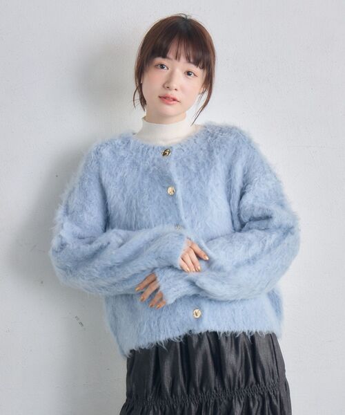RETROGIRL（レトロガール） カーディガン カール起毛ニットカーデ