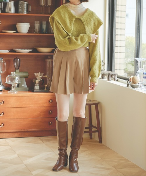 「Ambre Neige」 長袖ニット FREE アイボリー レディース_画像9