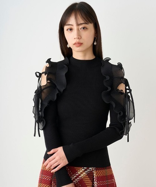 「SNIDEL」 長袖ニット ONE SIZE オレンジ レディースの画像