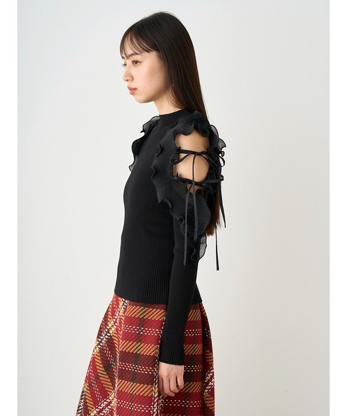 「SNIDEL」 長袖ニット ONE SIZE オレンジ レディースの画像