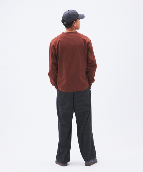 Champion（チャンピオン） tシャツ for JS 長袖 ヘンリーネック メンズ